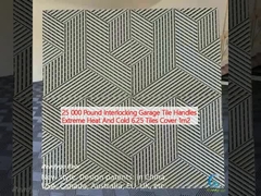 25 000 libras Interlocking Garage Tile Handles Extremo calor e frio 6,25 azulejos cobrir 1m2