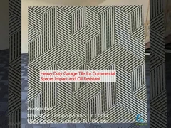 Chapa de garagem pesada para espaços comerciais resistente a impactos e óleo