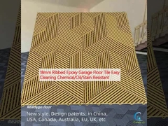 18mm Epoxy Rebocado Garagem Teja de Chão Fácil de Limpeza Resistente a produtos químicos / óleo / mancha