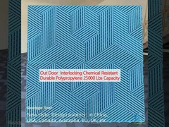 Porta exterior de bloqueio resistente a produtos químicos polipropileno durável 25000 libras capacidade