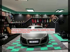 15.75 X 15.75 polegadas telha de chão de garagem Adequado para veículos pesados e equipamentos