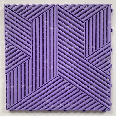 Industrial Purple 2500Lbs Interlocking azulejos flexíveis para garagem