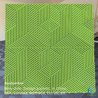 Resistente a UV azulejos de piso de garagem à prova d'água 18 mm espessura preto