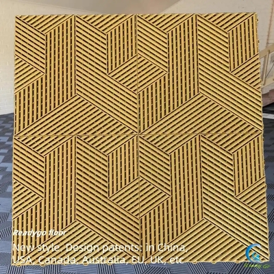 Anti-envelhecimento impermeável piso de garagem esteira 18mm Modular garagem azulejos de piso