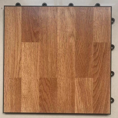 Chapa de piso de dança portátil de madeira escura 300x300x12mm