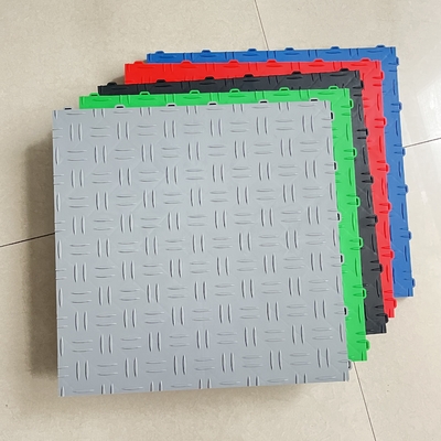 Interlocking Garagetrac Diamond Flex Garage Floor Tiles Espessura de 18 mm