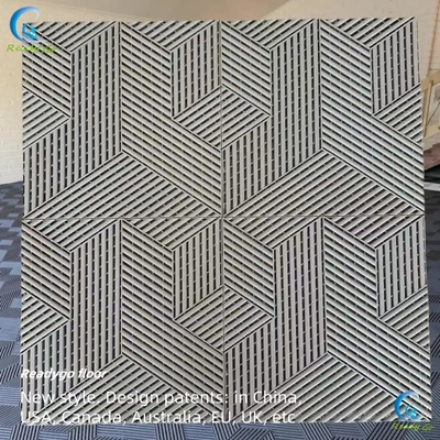 Fácil de instalar 15.75 x 15.75 polegadas de azulejos de piso de garagem interligados cinza ambientalmente amigável resistente ao fogo